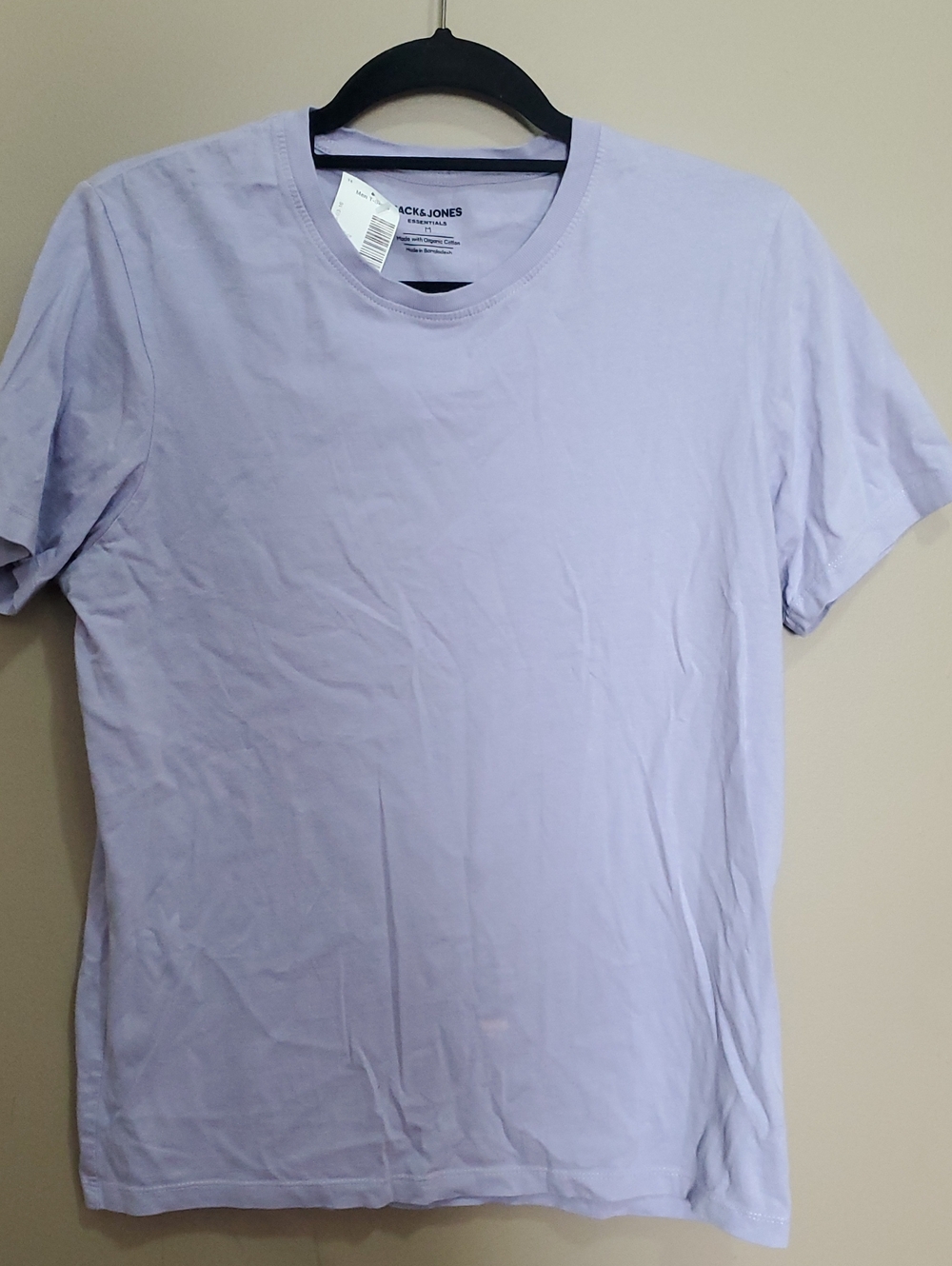 Jack & Jones Lilac Crew Neck T‑Shirt for Men Size Medium